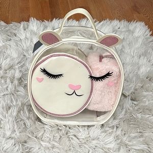3-Piece Rabbit cosmetics and accessories bag